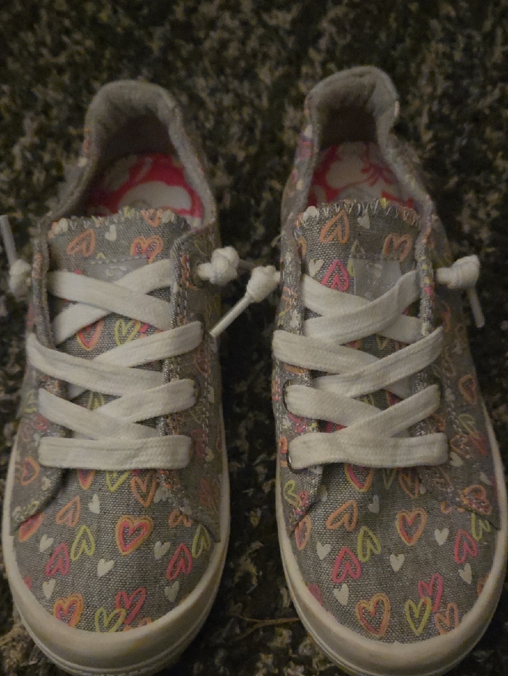 Roxy Kids Heart-Print Sneakers